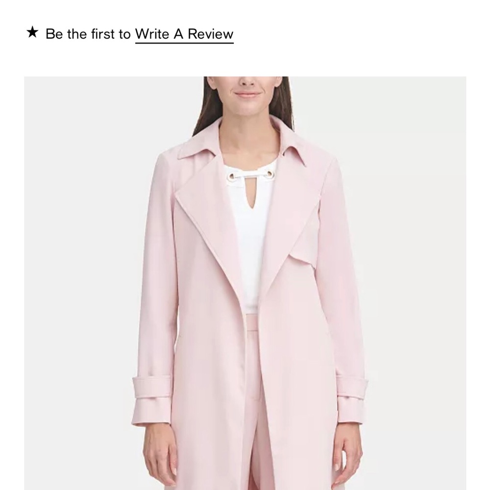 Tommy Hilfiger Pink Trench coat size 8.